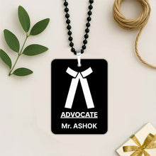 Personalized Advocate Car Hanging | Custom Lawyer Rear View Mirror Ornament for Cars- 3x2"
