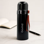 Custom Black Gift Set – Personalized Diary, Pen & Bottle Combo for Book Clubs & Professionals | Love Craft Gifts