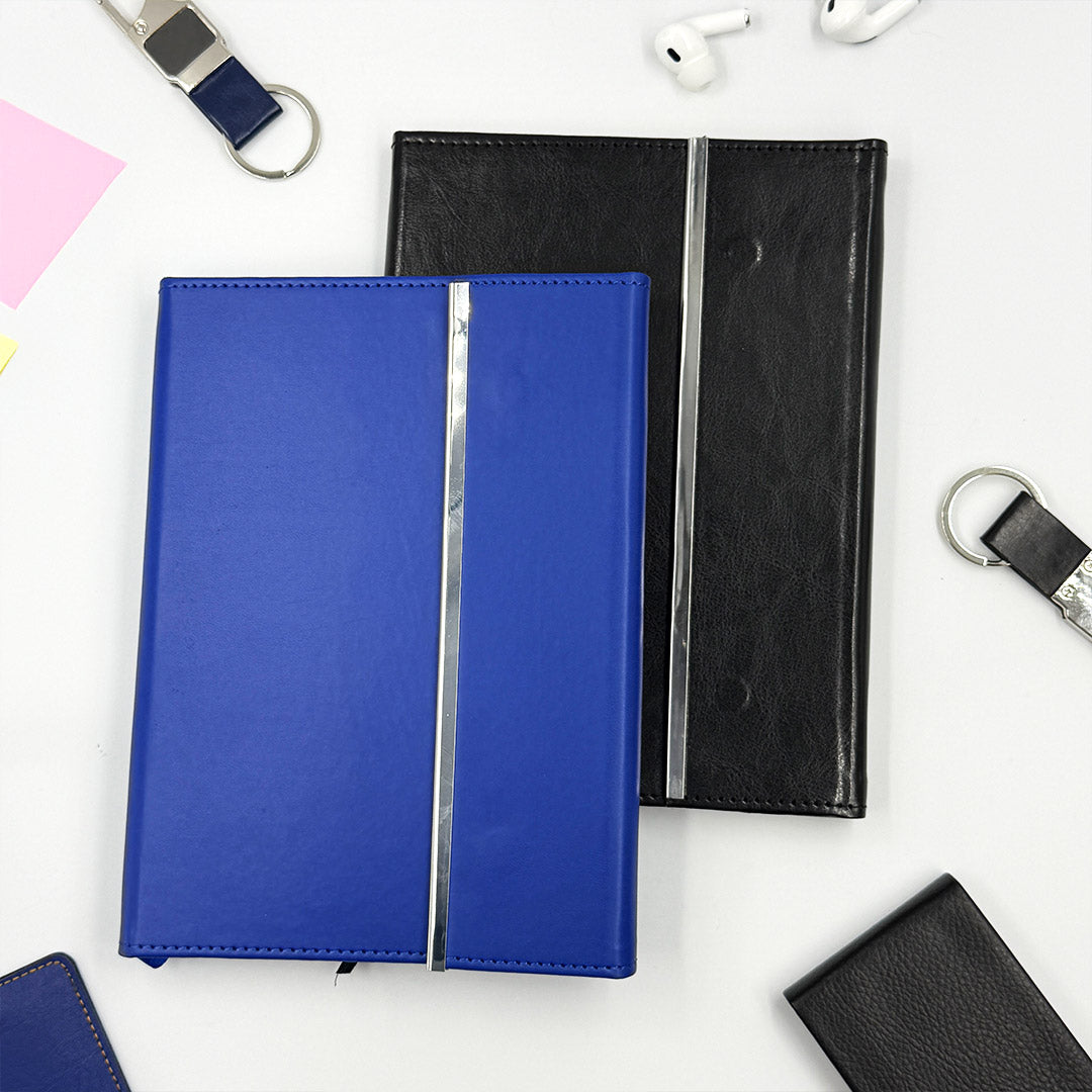 Personalized A5 Vegan Leather Diary Notebook | Custom Name Magnetic Journal Planner for Office, Study & Corporate Gifting | Love Craft Gifts™