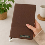 Personalized Premium Leather Diary with Custom Name – Executive Notebook Gift for Men & Women (Standard Gift Size) | Love Craft Gifts™