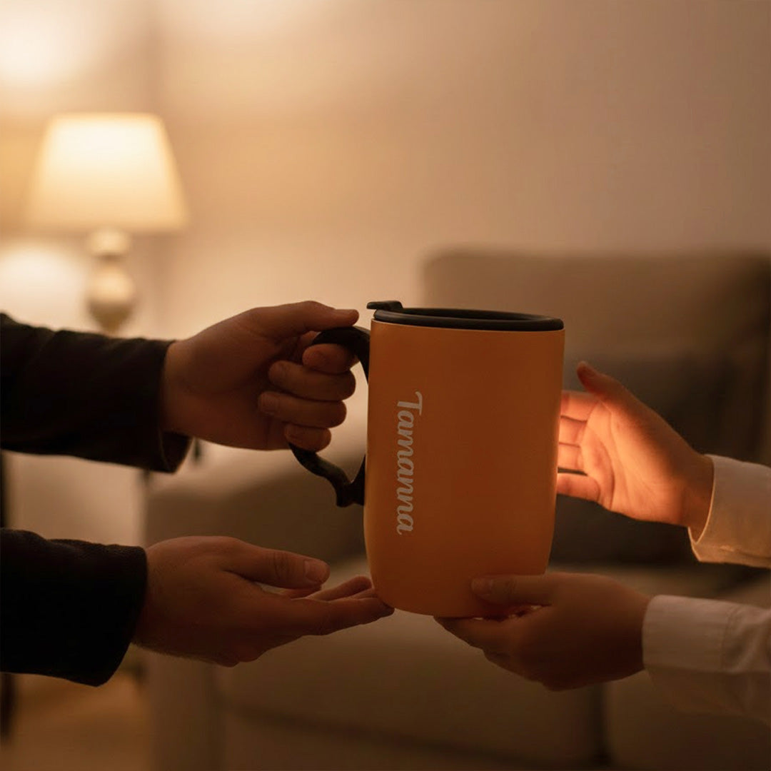 Personalized Name Cello Duro Double Wall Insulated Coffee Mug (390 ML) | Love Craft Gifts