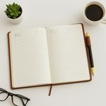 Personalized Executive Diary with Card Holder – Name Engraved PU Leather Notebook | Love Craft Gifts