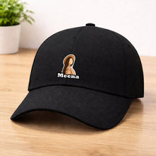 Personalized Photo Printed Black Cap for Women