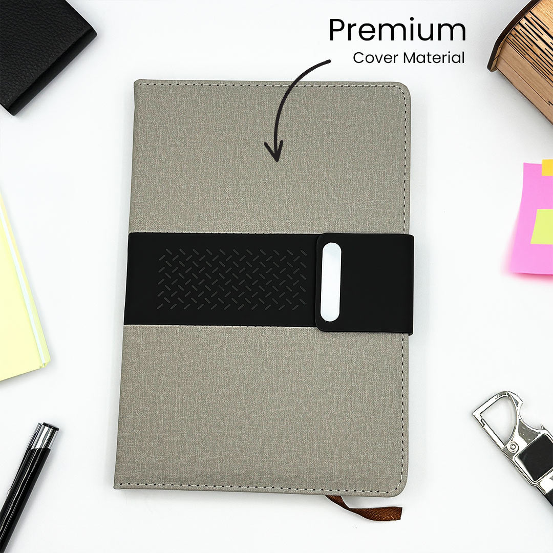 Personalized Premium Leatherette Diary with Custom Name | Professional Corporate Gift for Men & Women - 5.5x8.3" | Love Craft Gifts™