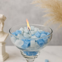 Personalized Heart Bubble Candle in Glass Cup