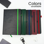 Personalized A5 PVC Hardcover Notebook with Custom Name | Elastic Closure Executive Journal Diary for Office, Study & Corporate Gifting | Love Craft Gifts™