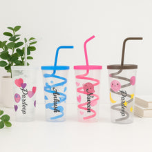 Personalized Spiral Straw Kids Sipper Cup