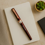 Premium Personalized Maroon Gift Set – Custom Diary & Bottle Combo with Name Engraving | Love Craft Gifts
