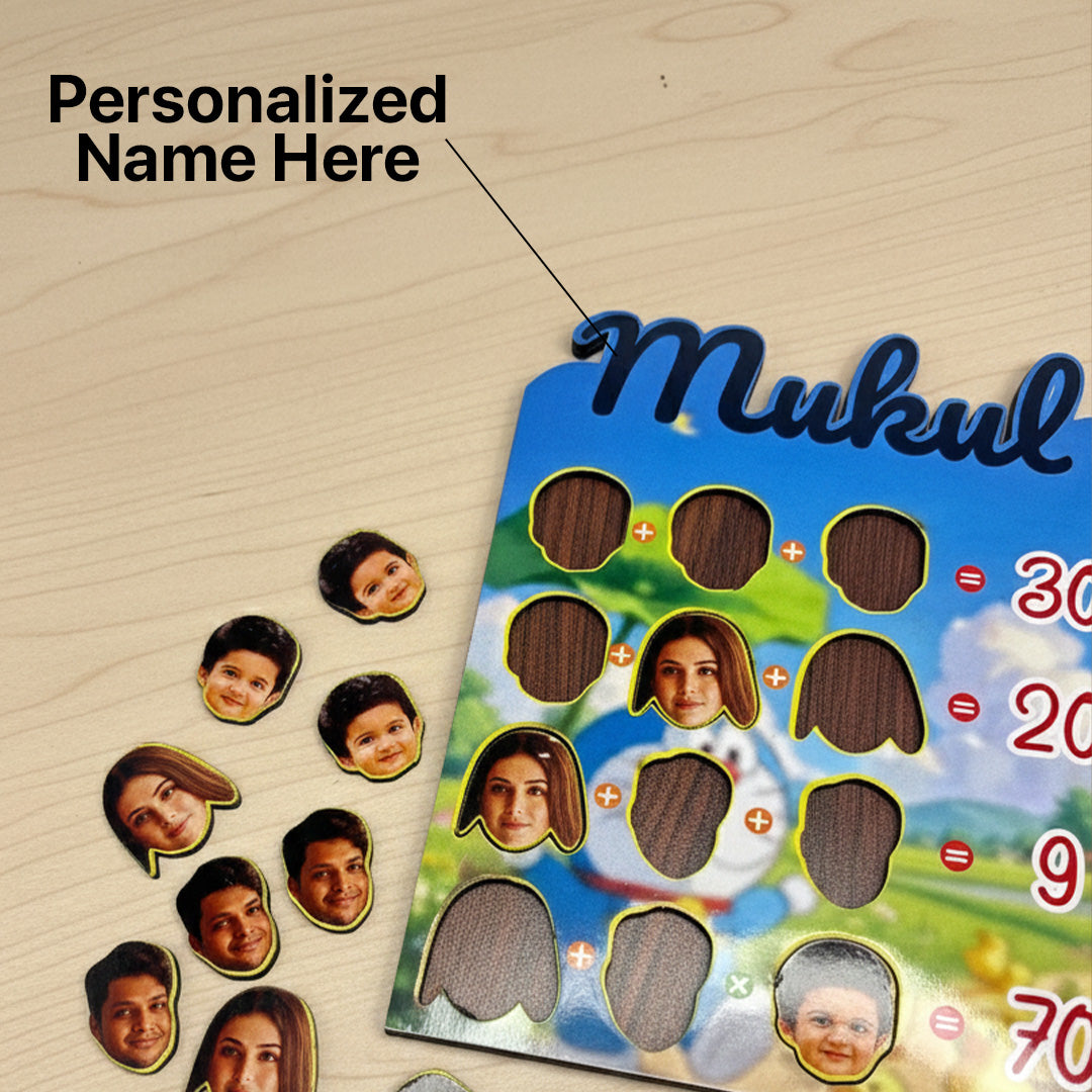 My Maths World – Personalized Kids Maths Learning Board (10×10″) | Love Craft Gifts