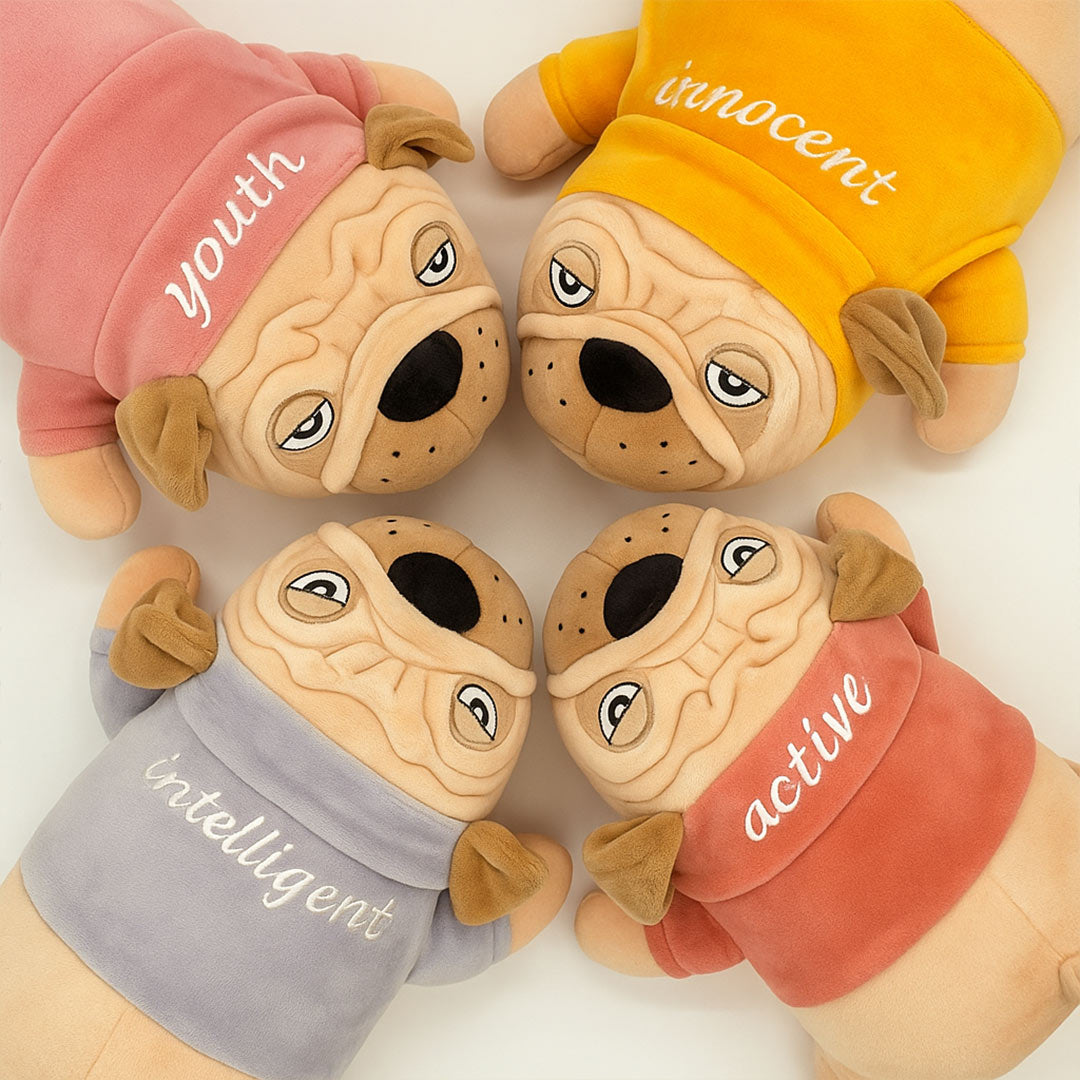 Cute Dog Plush Toy Set – Youth, Innocent, Intelligent & Active Designs | Love Craft Gifts