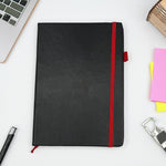 Personalized A5 PVC Hardcover Notebook with Custom Name | Elastic Closure Executive Journal Diary for Office, Study & Corporate Gifting | Love Craft Gifts™