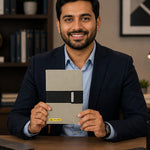 Personalized Premium Leatherette Diary with Custom Name | Professional Corporate Gift for Men & Women - 5.5x8.3" | Love Craft Gifts™