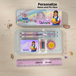 Personalized Kids Unicorn Stationery Combo Set | Custom Name & Photo