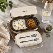 Personalized Stainless Steel Lunch Box | Custom Name Tiffin Box with Spoon & Fork