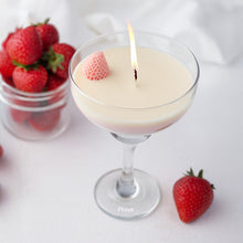 Personalized Strawberry Dessert Candle in Glass