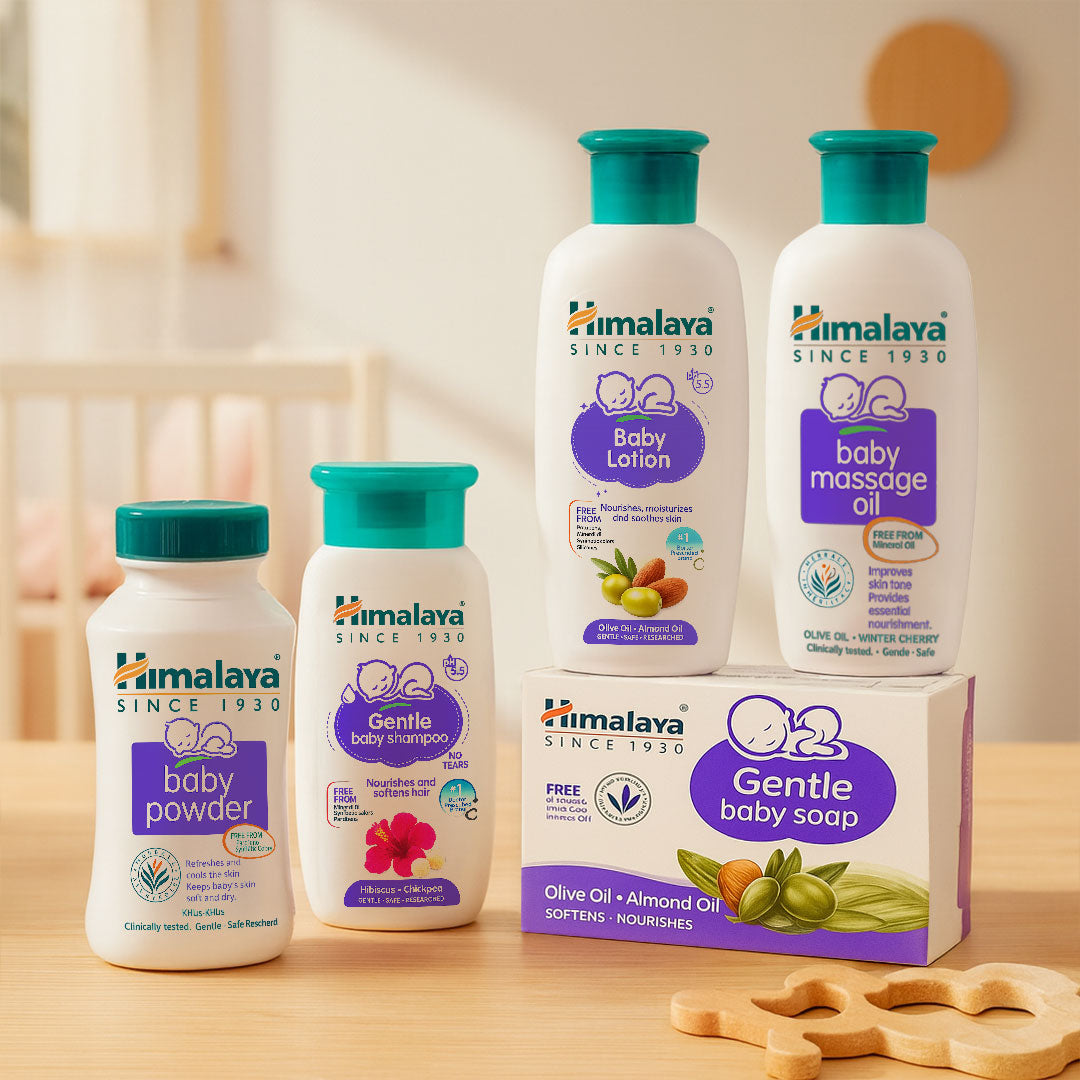 Personalized Himalaya Happy Baby Gift Pack | Custom Baby Name Edition| Love Craft Gifts