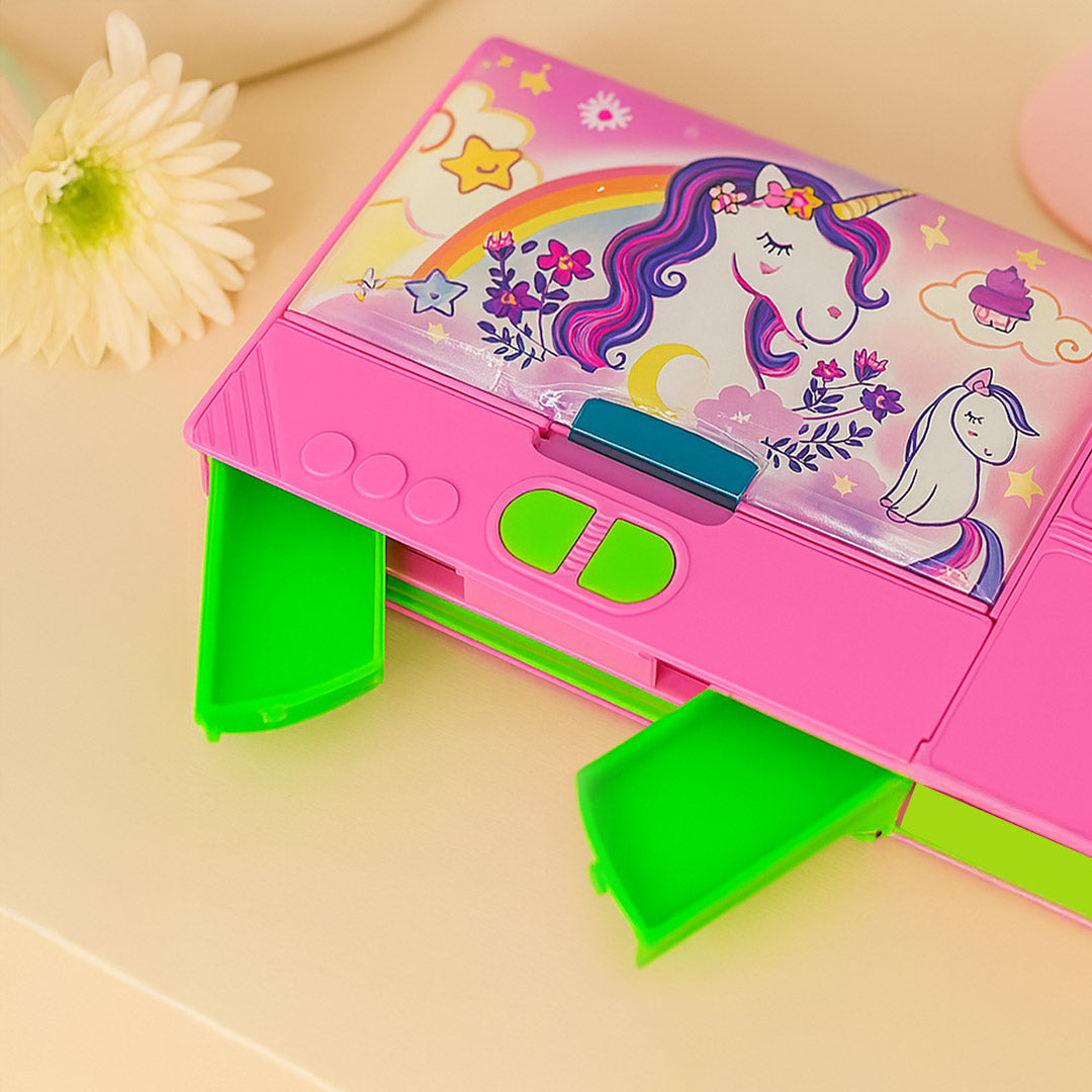 Personalized Pink Unicorn Pencil Box with Name | Love Craft Gifts