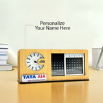 Personalized Wooden Perpetual Desk Calendar with Rotating Date Display | 8x3.5 Inch | Love Craft Gifts
