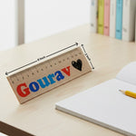 Personalized Name LED Wooden Ruler Lamp (15 cm) | Love Craft Gifts