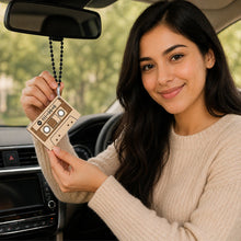 Personalized Cassette Wooden Spotify Car Hanger | Car Mirror Hanging Gift for Couples, Boyfriend & Girlfriend - 3x2"