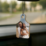 Personalized Photo Board Tag Car Hanger | Love Craft Gifts