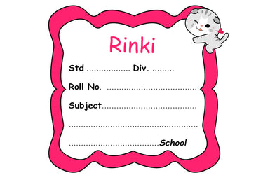 Pink Kitty Name Slips 