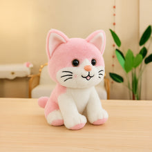 Cute Pink & White Cat Plush Toy