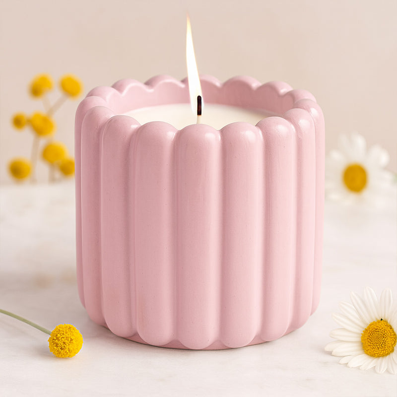 Ripple Jar Scented Candle – Blue & Pink Options | Love Craft Gifts