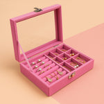 Pink Velvet Jewellery Organizer Box | Love Craft Gifts