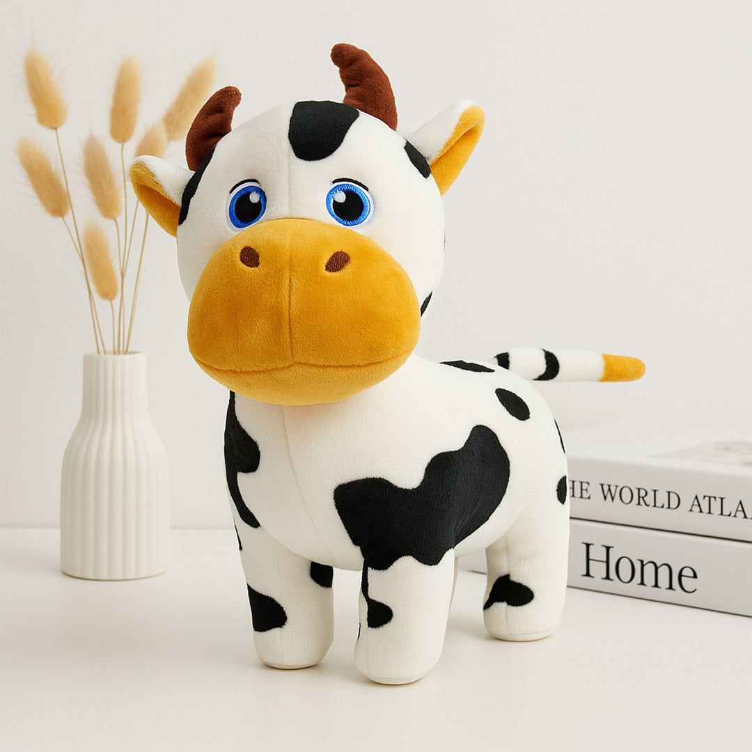 Adorable Cow Plush Toy – Soft Spotted Cattle Stuffed Animal for Kids | Love Craft Gifts