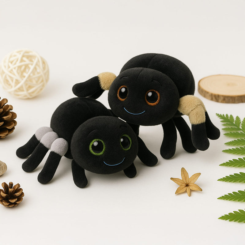 Adorable Spider Plush Toy Set – Soft Stuffed Creepy-Cute Insect Duo | Love Craft Gifts