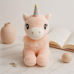 Pink Unicorn Plush Toy – Soft Stuffed Animal with Rainbow Mane & Wings | Love Craft Gifts