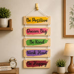 Positive Quotes Wooden Wall Art | Decorative Hanging | Love Craft Gifts™