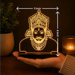 Khatu Shyam Ji LED Car Dashboard Lamp – Premium Acrylic Shyam Baba Dashboard Light for Car Interior Decor, Spiritual Gift for Home, Office & Vehicle | LoveCraftGifts™