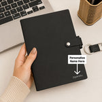 Personalized A5 PU Leather Notebook with Custom Name | Premium Executive Journal Gift for Professionals, Students & Corporate Gifting - 5.8x8.3" | Love Craft Gifts™