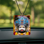 Love Craft Gifts – Khatu Shyam Ji Acrylic Car Hanging | UV Printed | Rear-View Mirror Ornament