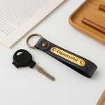 Personalized Leather Keychain with Name Plate | Love Craft Gifts