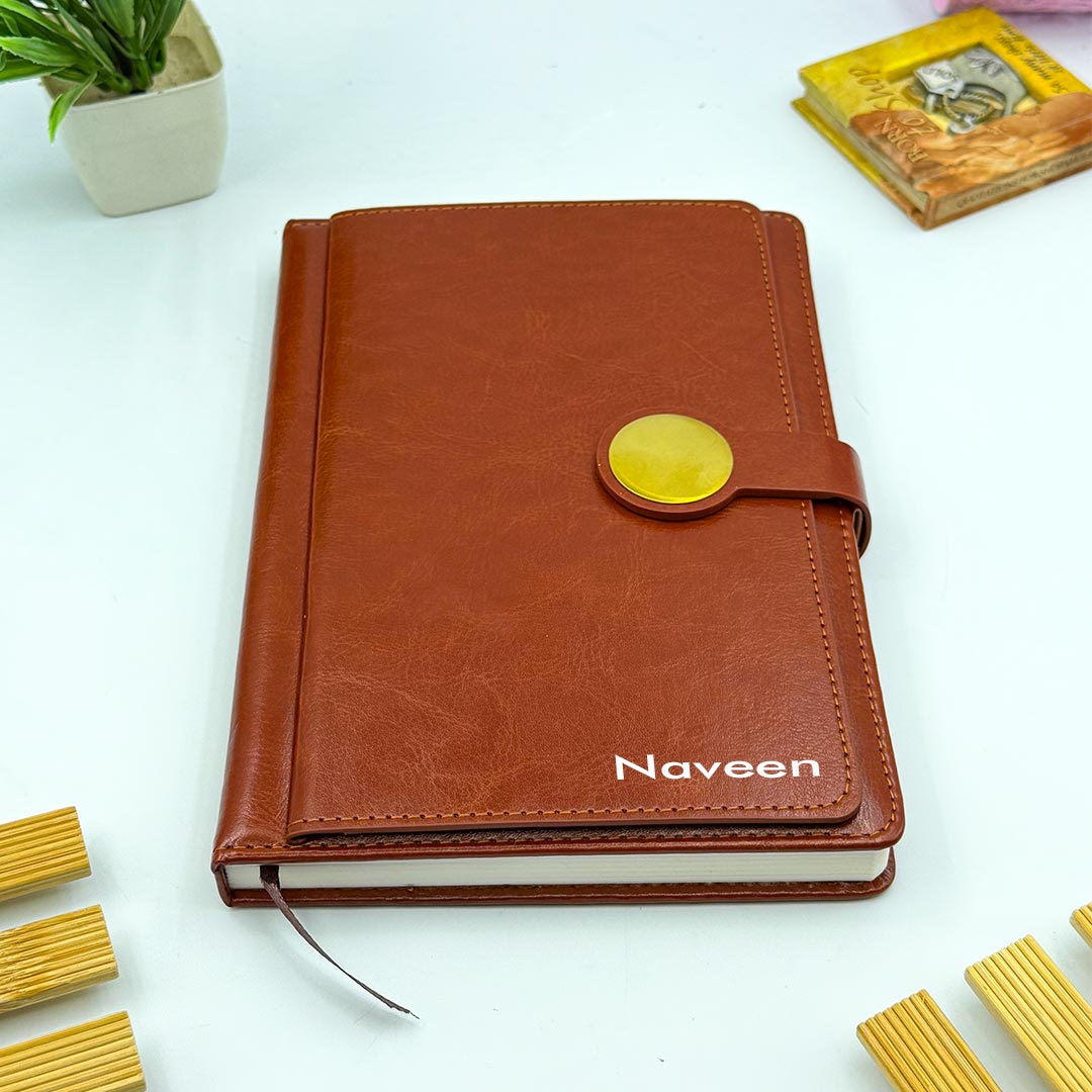 Personalized A4 Executive Diary with Custom Name & Logo | Premium Office Journal Gift for Professionals, Employees & Corporate Gifting - A4 | Love Craft Gifts™