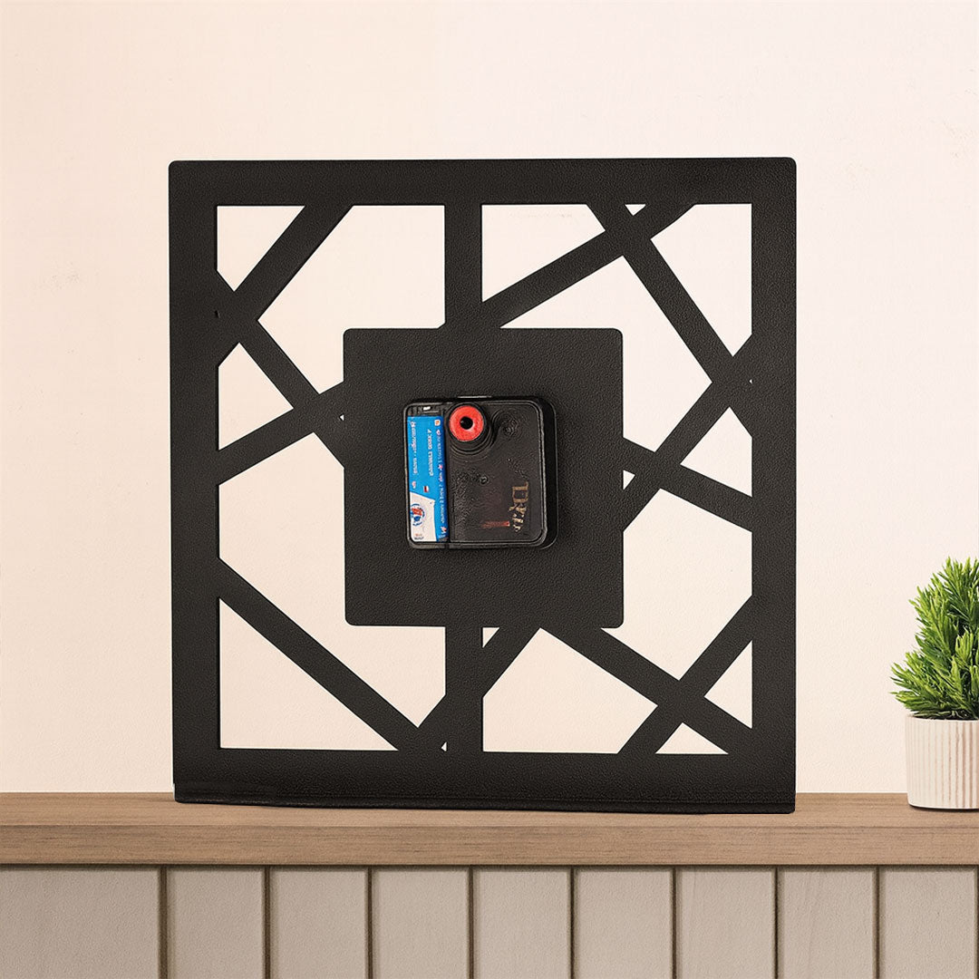 Personalized Geometric Wooden Wall Clock | Love Craft Gifts