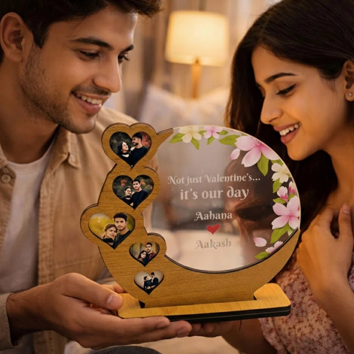 Forever Moments – Personalized Wooden Acrylic Table Frame