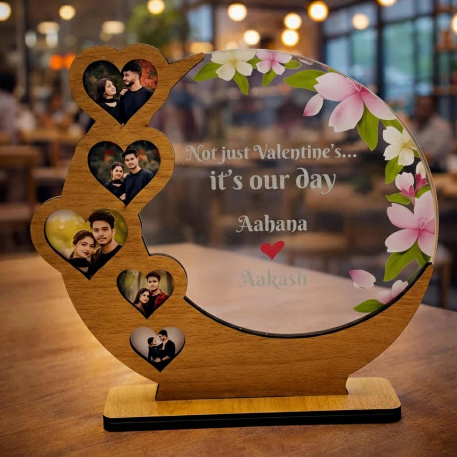 Forever Moments – Personalized Wooden Acrylic Table Frame