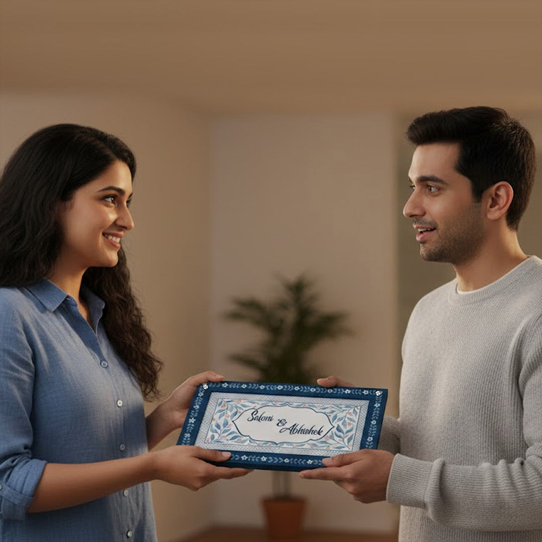Personalized Couple Name Plate (7×12 Inch)