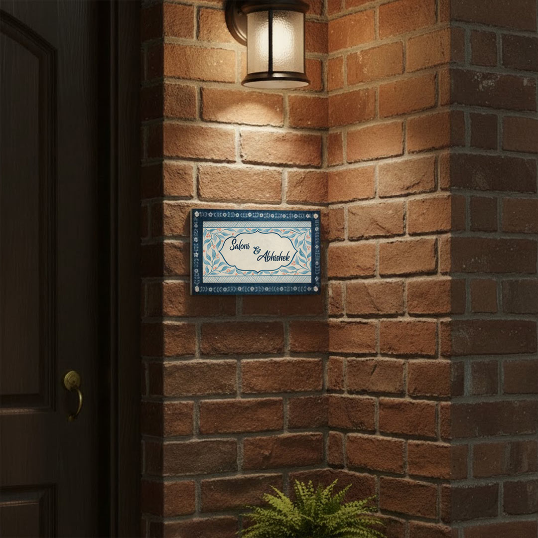 Personalized Couple Name Plate (7×12 Inch)