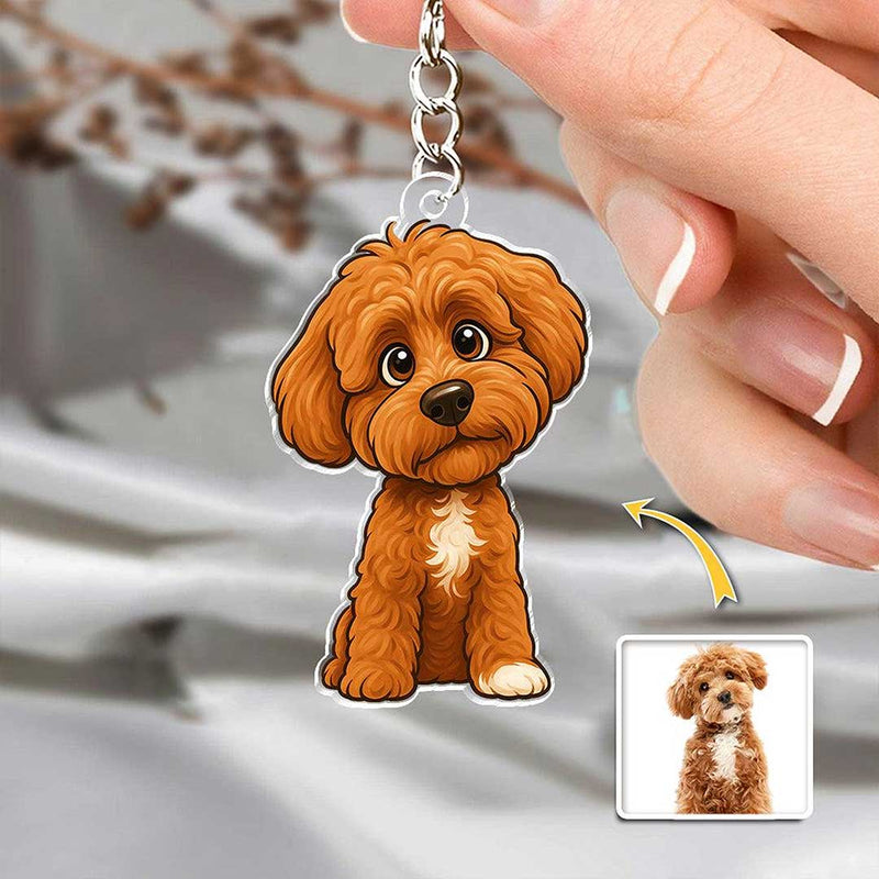 Puppy Character Keychain 2x2" for Backpacks, Bags & Keys | Love Craft Gifts™