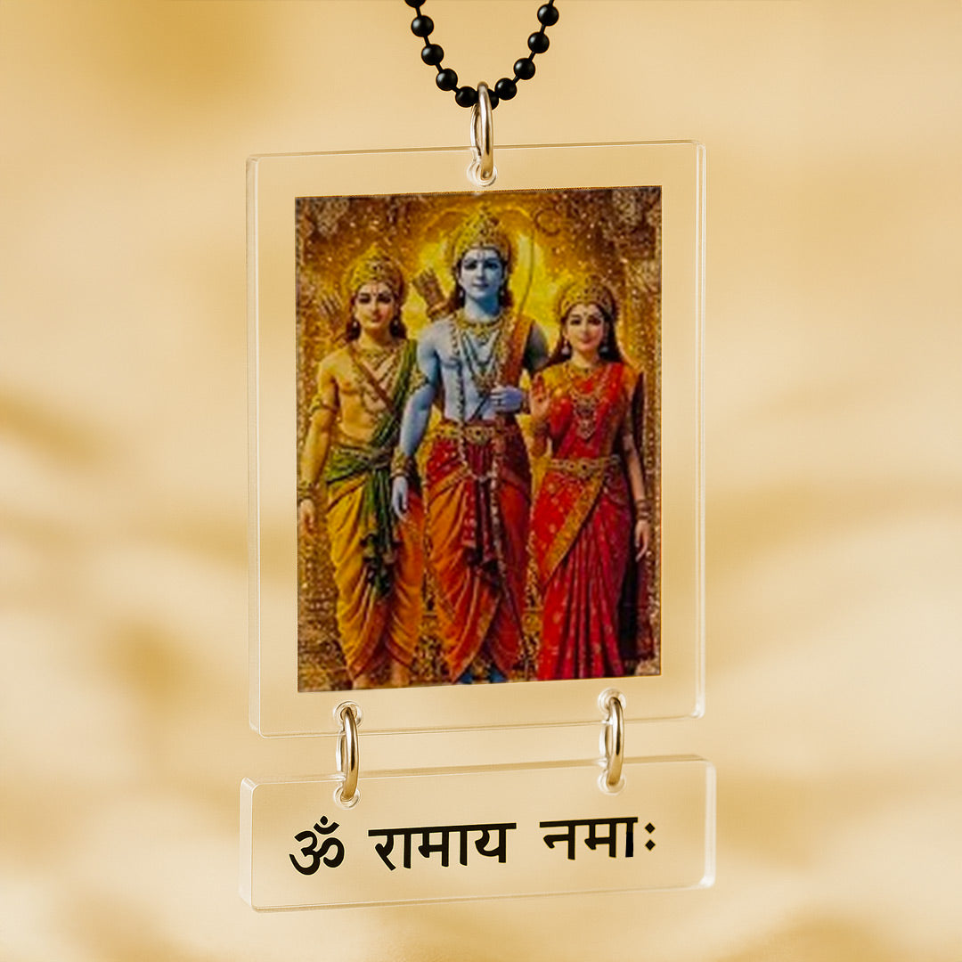 Shri Ram Darbar Car Hanger – 2×3" | Love Craft Gifts