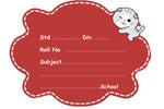Red Kitty Name Slips