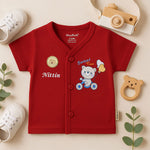 Soft Cotton Baby Night Suit Set (0–18 Months) – Red Color | Love Craft Gifts