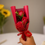 Romantic Paper Soap Rose Bouquet Showpiece Gift | Love Craft Gifts