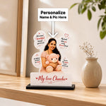 Romantic Custom Photo Stand | Personalized Name & Love Messages