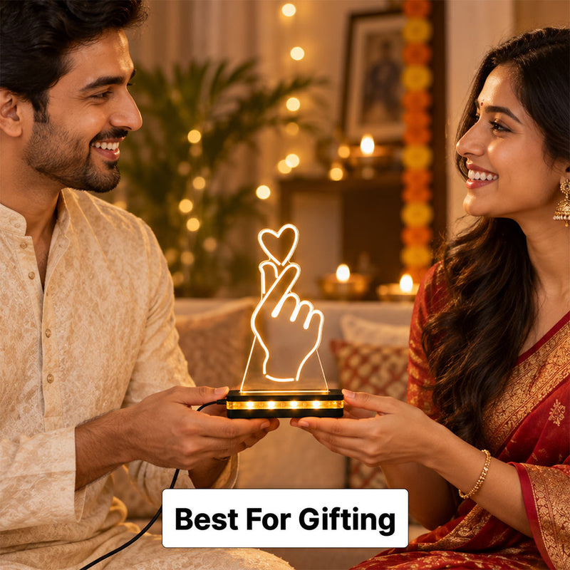 Romantic Heart Hand LED Lamp for Couple | Love Craft Gifts™